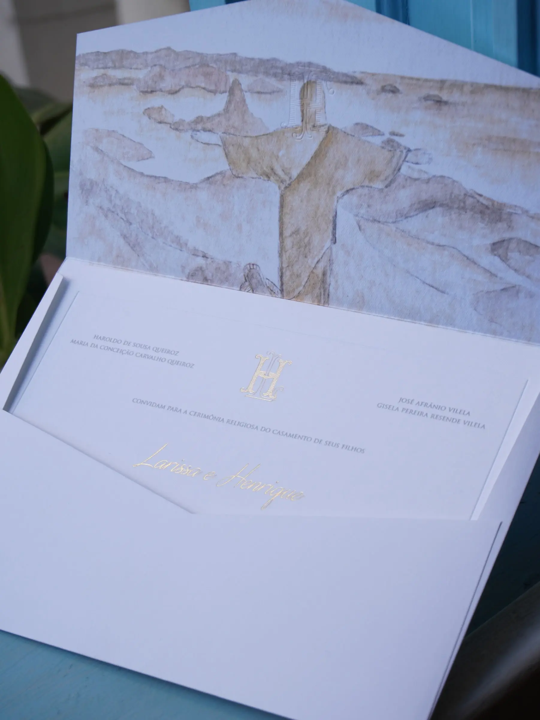 Convite de Larissa e Henrique — Atelier do Convite